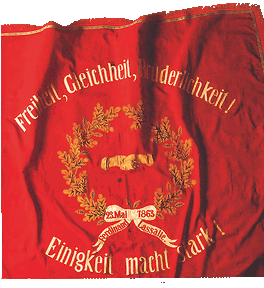 Die SPD-Fahne vom 13.Mai 1863